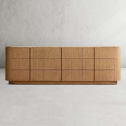 Mulholland Modern Stone 9-Drawer Dresser-Fullstarlighting