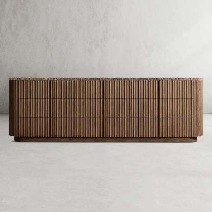 Mulholland Modern Stone 9-Drawer Dresser-Fullstarlighting