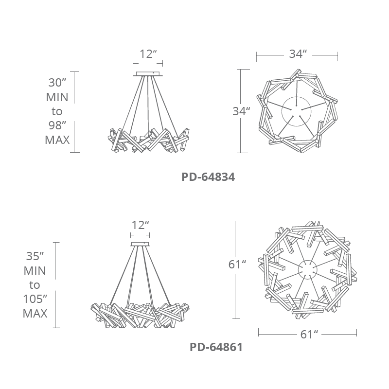 Chaos Chandelier-Fullstarlighting