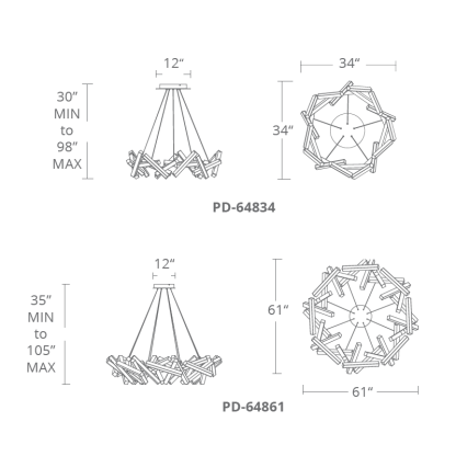 Chaos Chandelier-Fullstarlighting