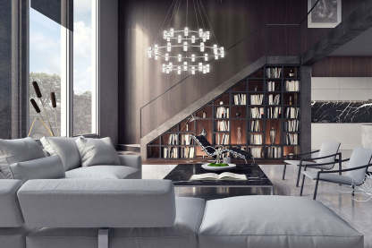 Netto Three Tier Chandelier-Fullstarlighting