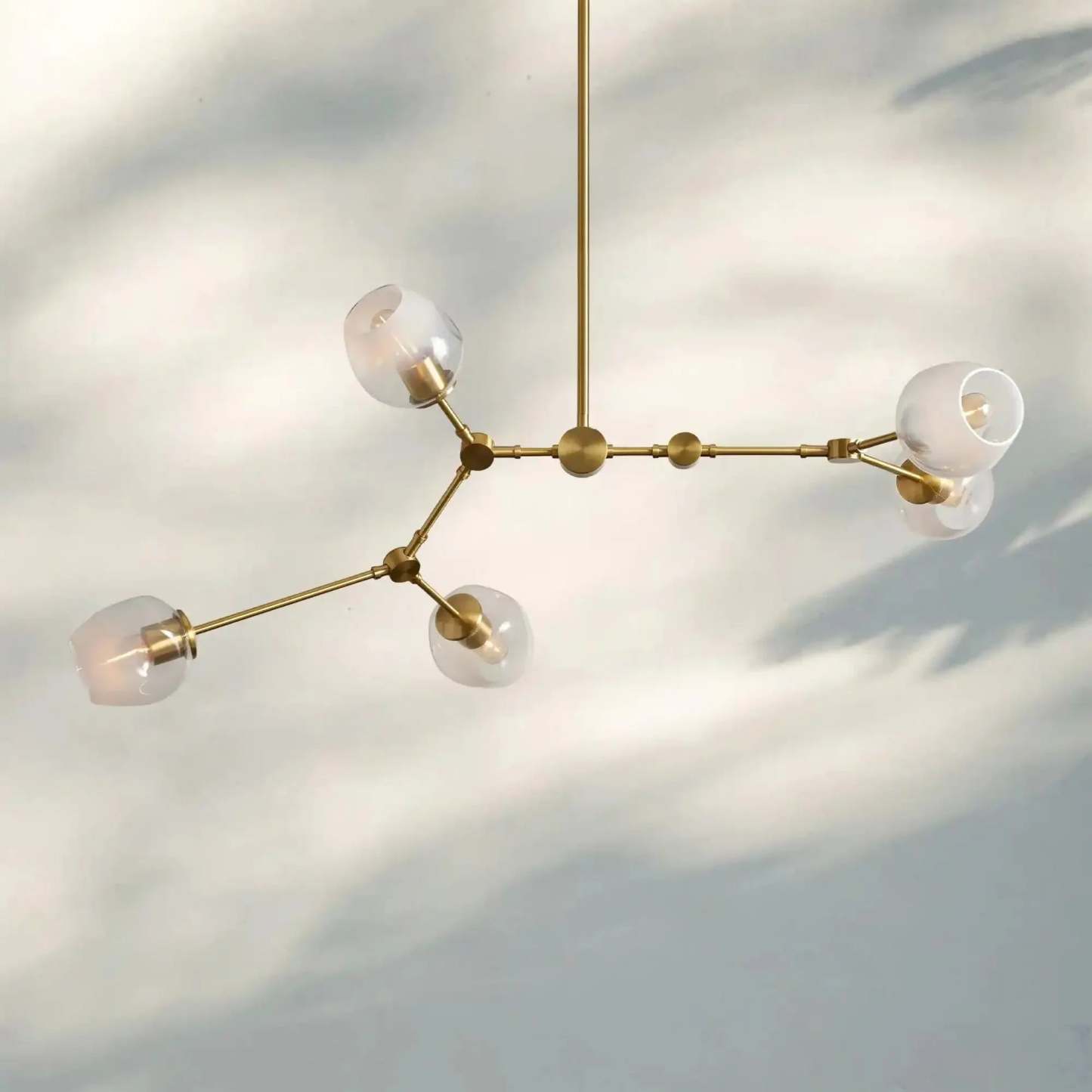 Noella Modern Ombre Glass Globe Chandelier