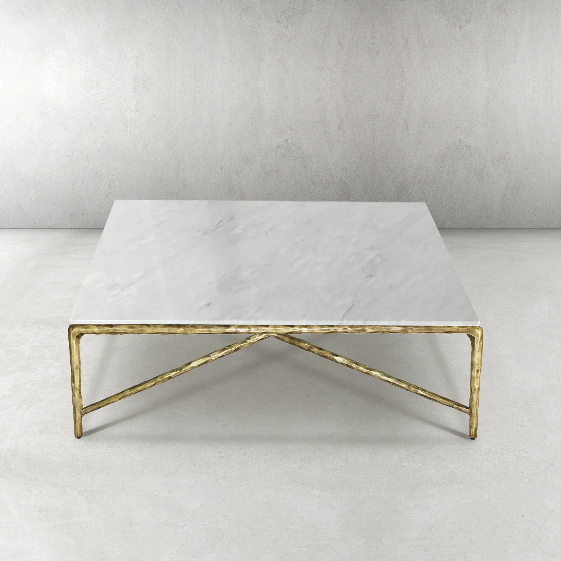 Thaddeus Marble Square Coffee Table 36" 48" 60"-Fullstarlighting