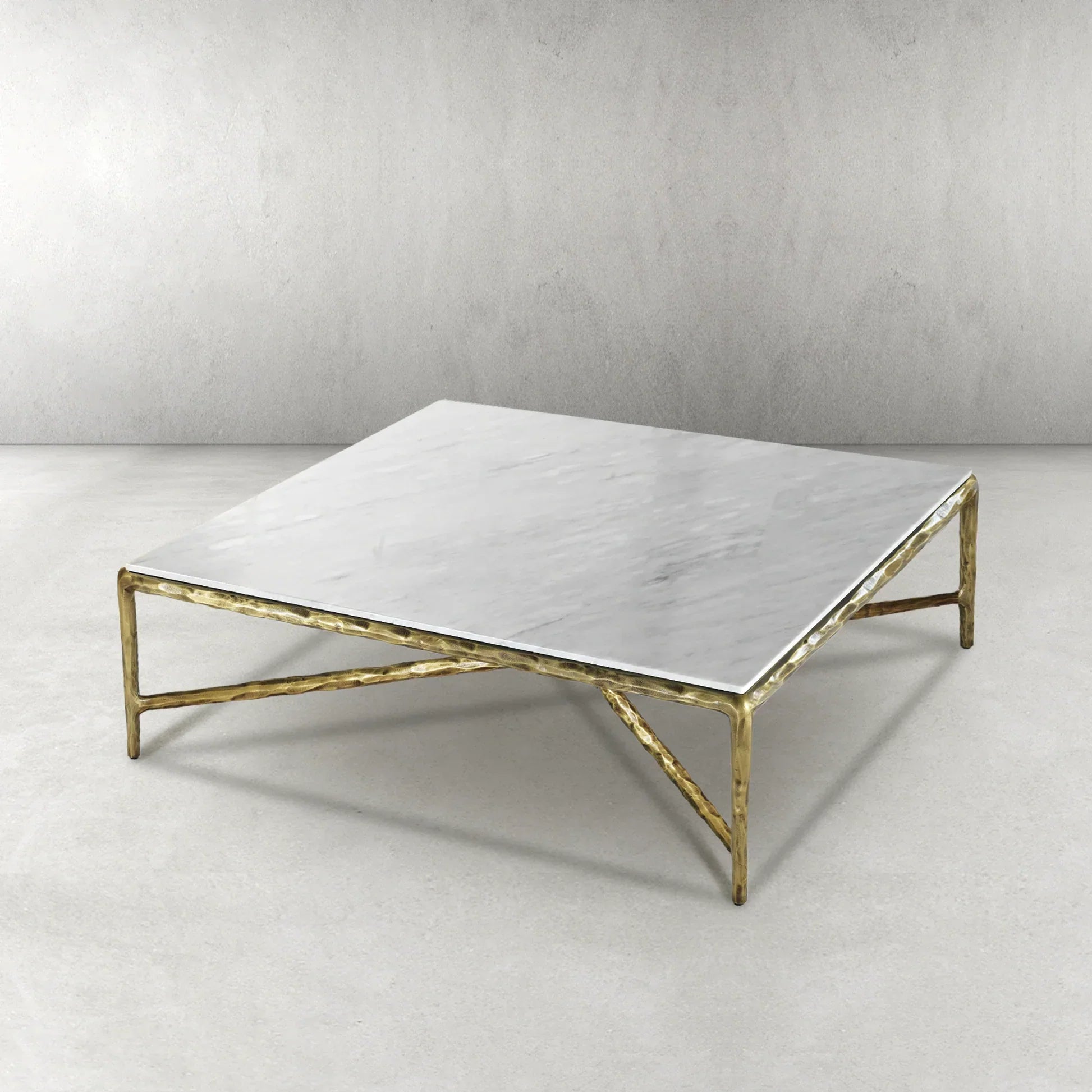 Thaddeus Marble Square Coffee Table 36" 48" 60"-Fullstarlighting