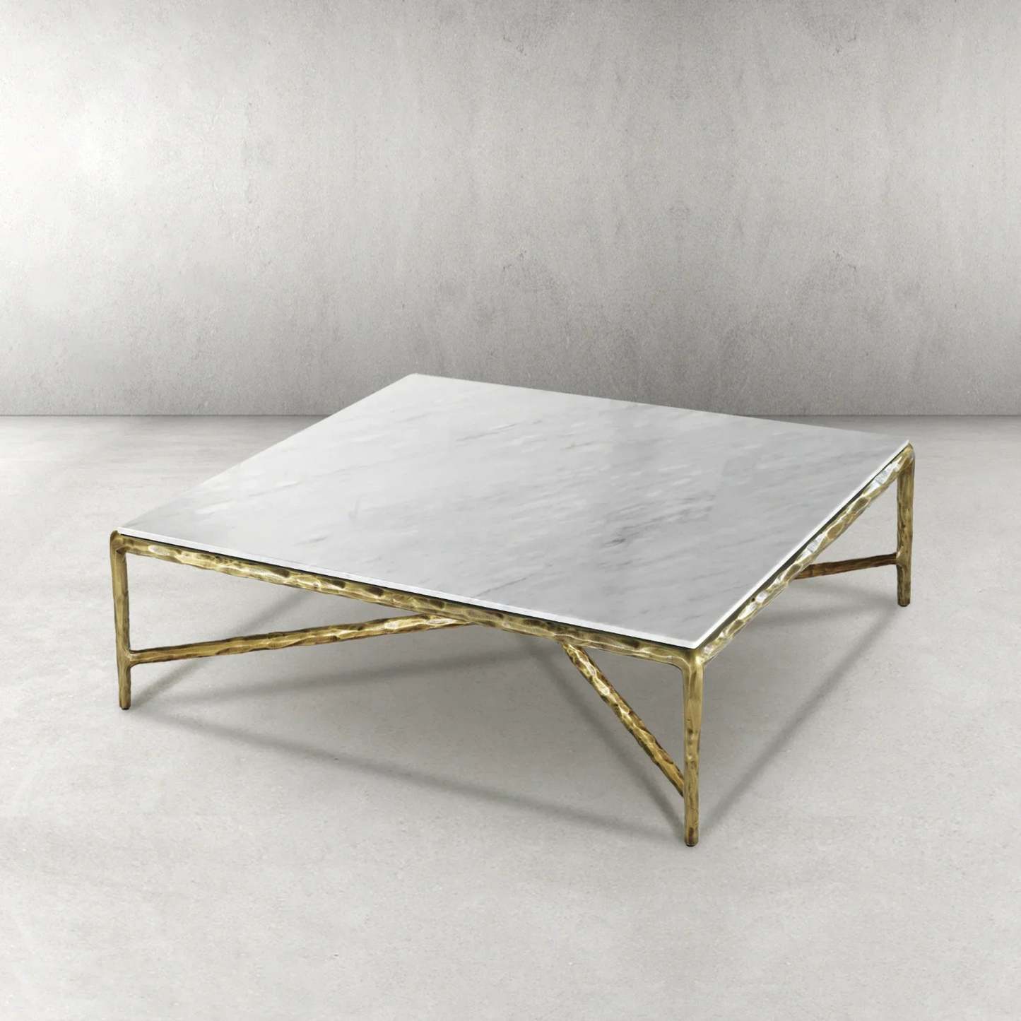 Thaddeus Marble Square Coffee Table 36" 48" 60"-Fullstarlighting