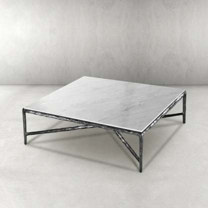 Thaddeus Marble Square Coffee Table 36" 48" 60"-Fullstarlighting