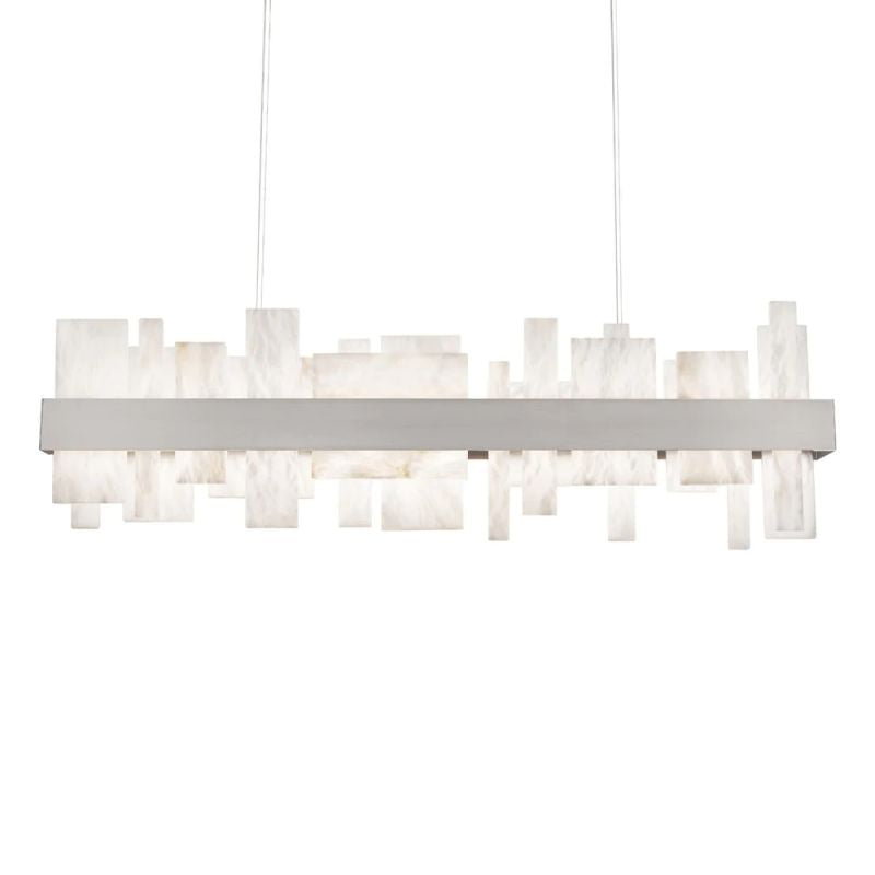 Acropolis 46in LED Linear Alabaster Chandelier-Fullstarlighting