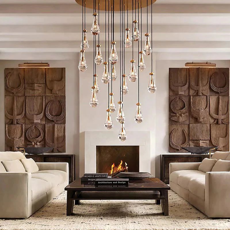 Raindrops Round Chandelier 60"