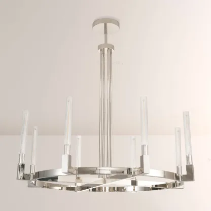 Cannele Glass Round Chandelier 36''-Fullstarlighting