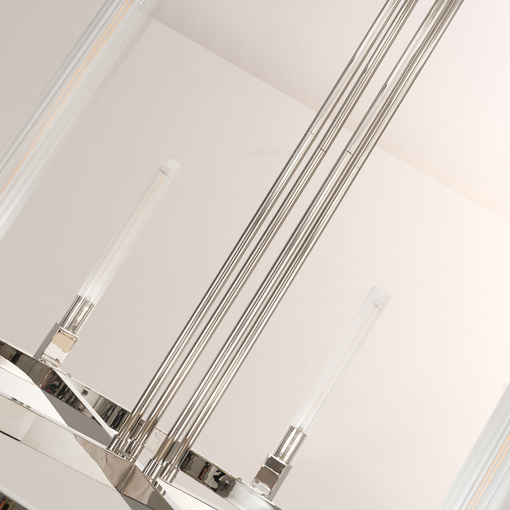 Cannele Glass Round Chandelier 36''