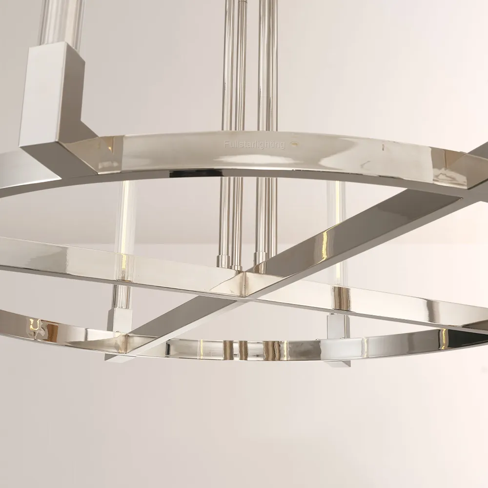 Cannele Glass Round Chandelier 36''