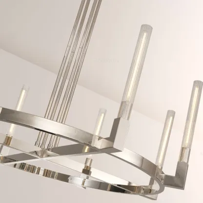 Cannele Glass Round Chandelier 36''-Fullstarlighting