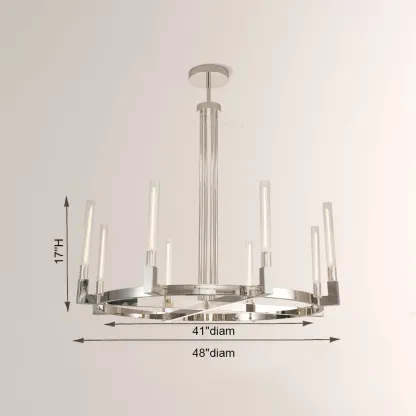 Cannele Glass Round Chandelier 36''-Fullstarlighting
