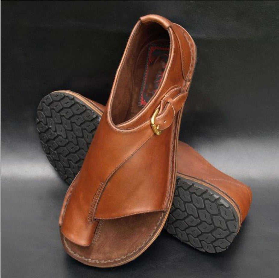 DÁMSKÉ SANDÁLY Z MĚKKÉ KOŽE