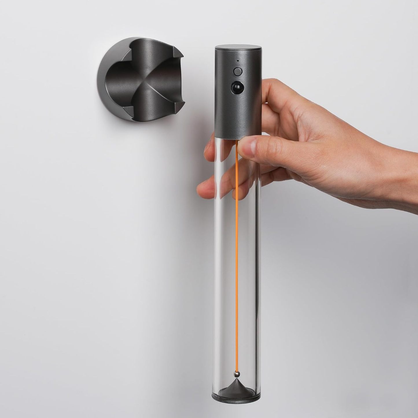 Motion Sensor Wall Light Magnetic LED Wall Lamp Cordless Wall Lights Body Sensor Wall Sconces for Indoor Staircase Corridor Beside Hallway Cabninet(Gray)