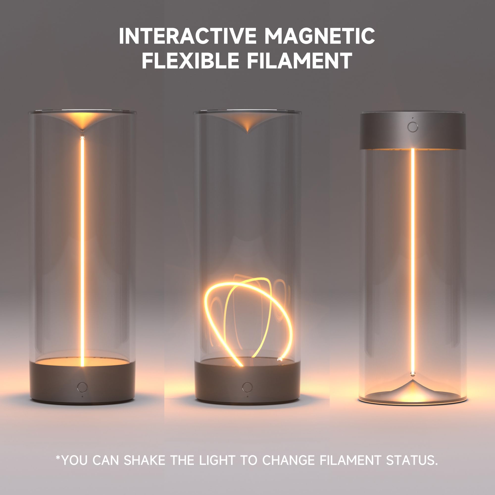  Cordless Table Lamps 12.76 in Modern Table Lamp 3-Level Dimming Night Lights