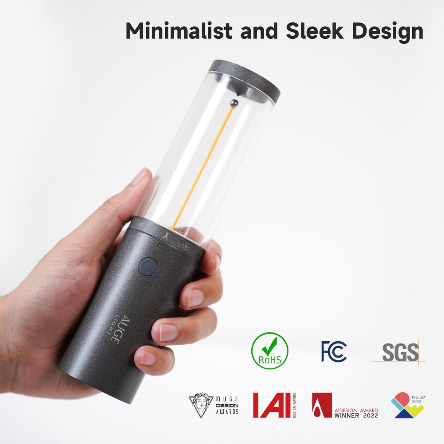 Portable Camping Lantern Rechargeable Camping Lights LED Flashlight with Hidden Hook SOS Mode Ultra-Long Life 35H Ambient Tent Lights for Household Essentials,Hiking,Camp,Outdoor