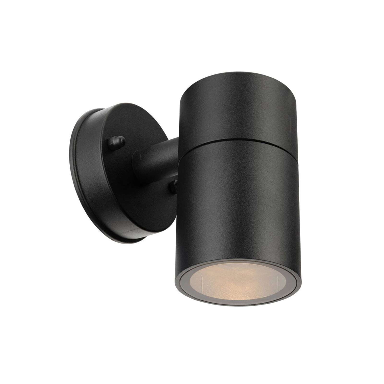 3" Matt Black Cylinder LED Modern outdoor wall light 