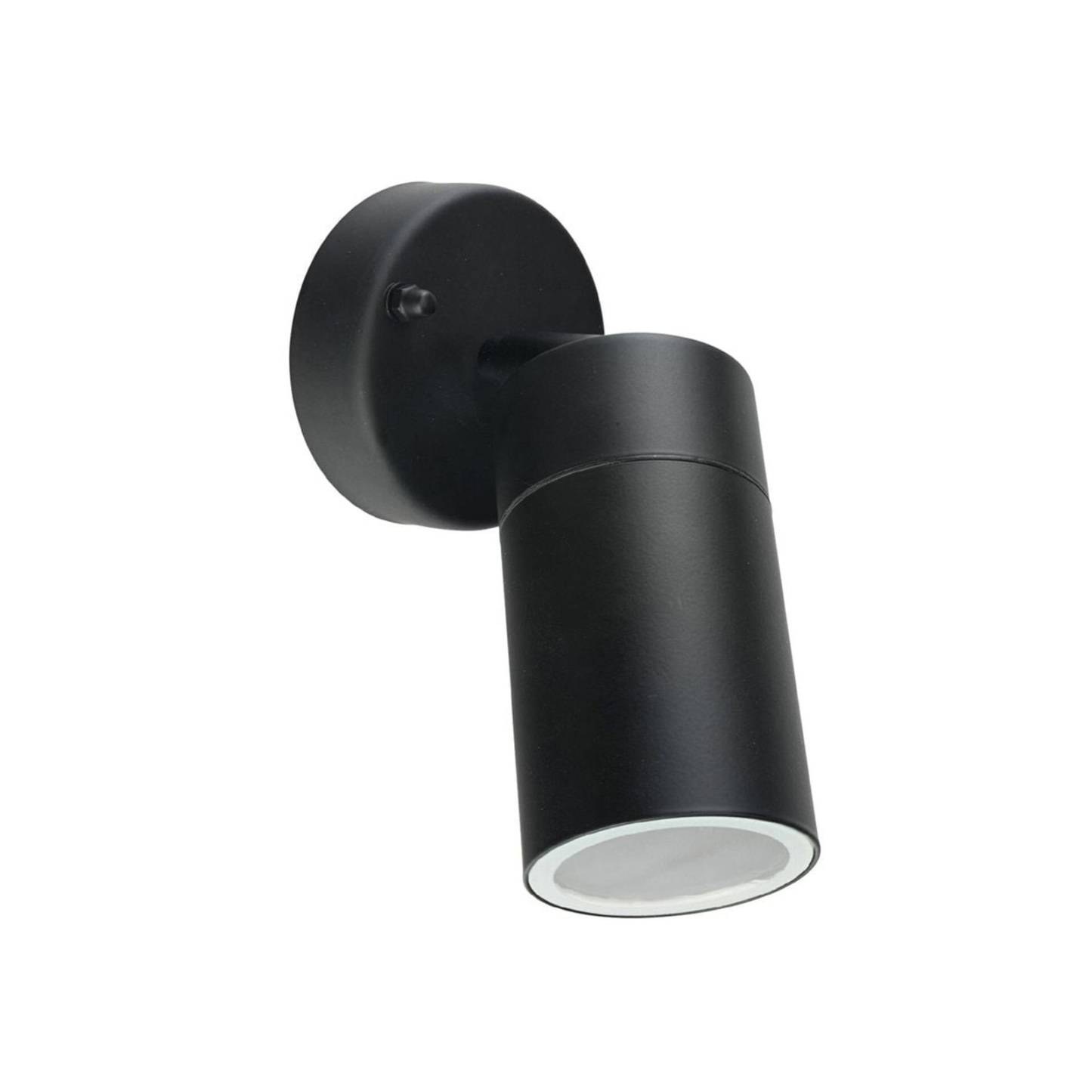 3" Matt Black  Adjustable outdoor spot wall light