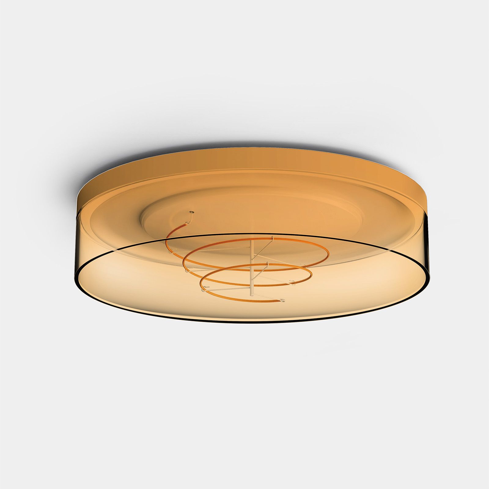 13" Cactus Round Ceiling Amber 