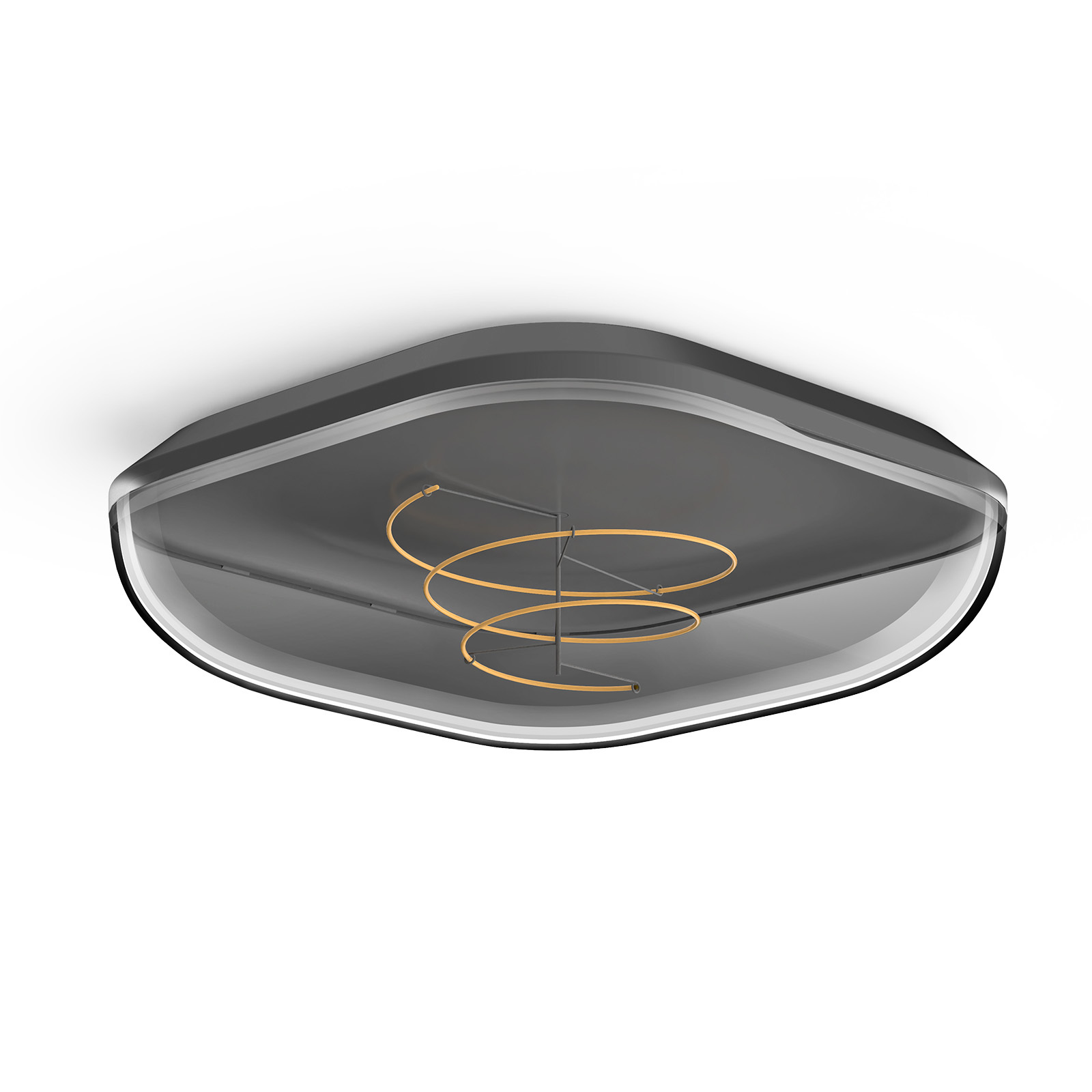 13" Cactus Square Ceiling Smoky 