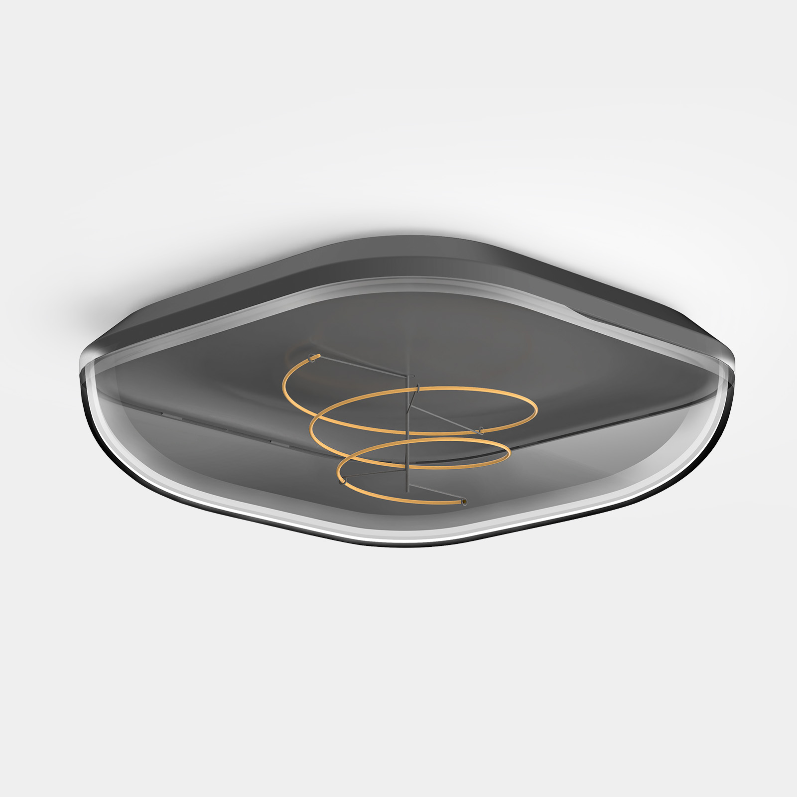 13" Cactus Square Ceiling Smoky 