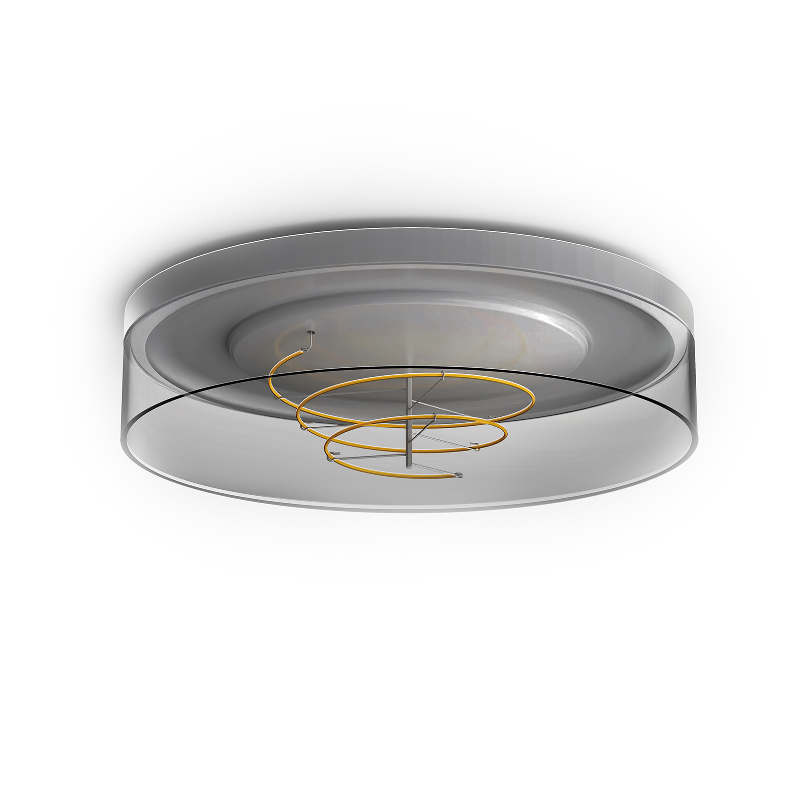 13" Cactus Round Ceiling Smoky 