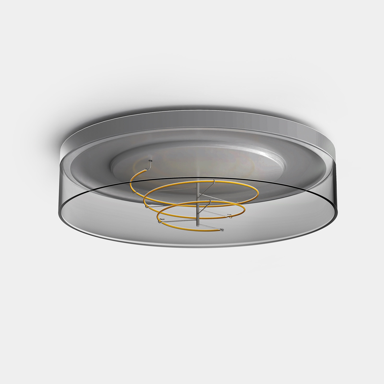 13" Cactus Round Ceiling Smoky 