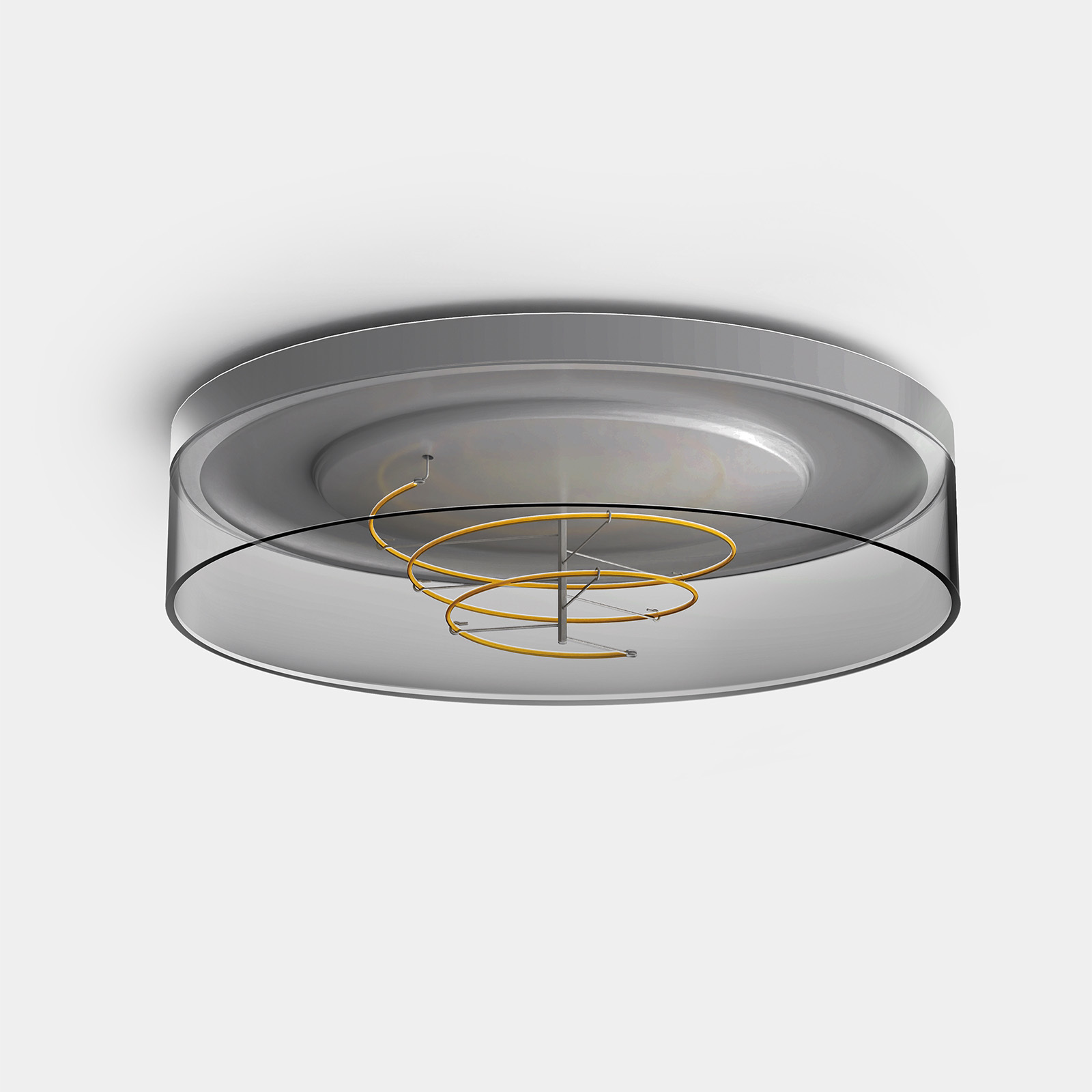 13" Cactus Round Ceiling Smoky 