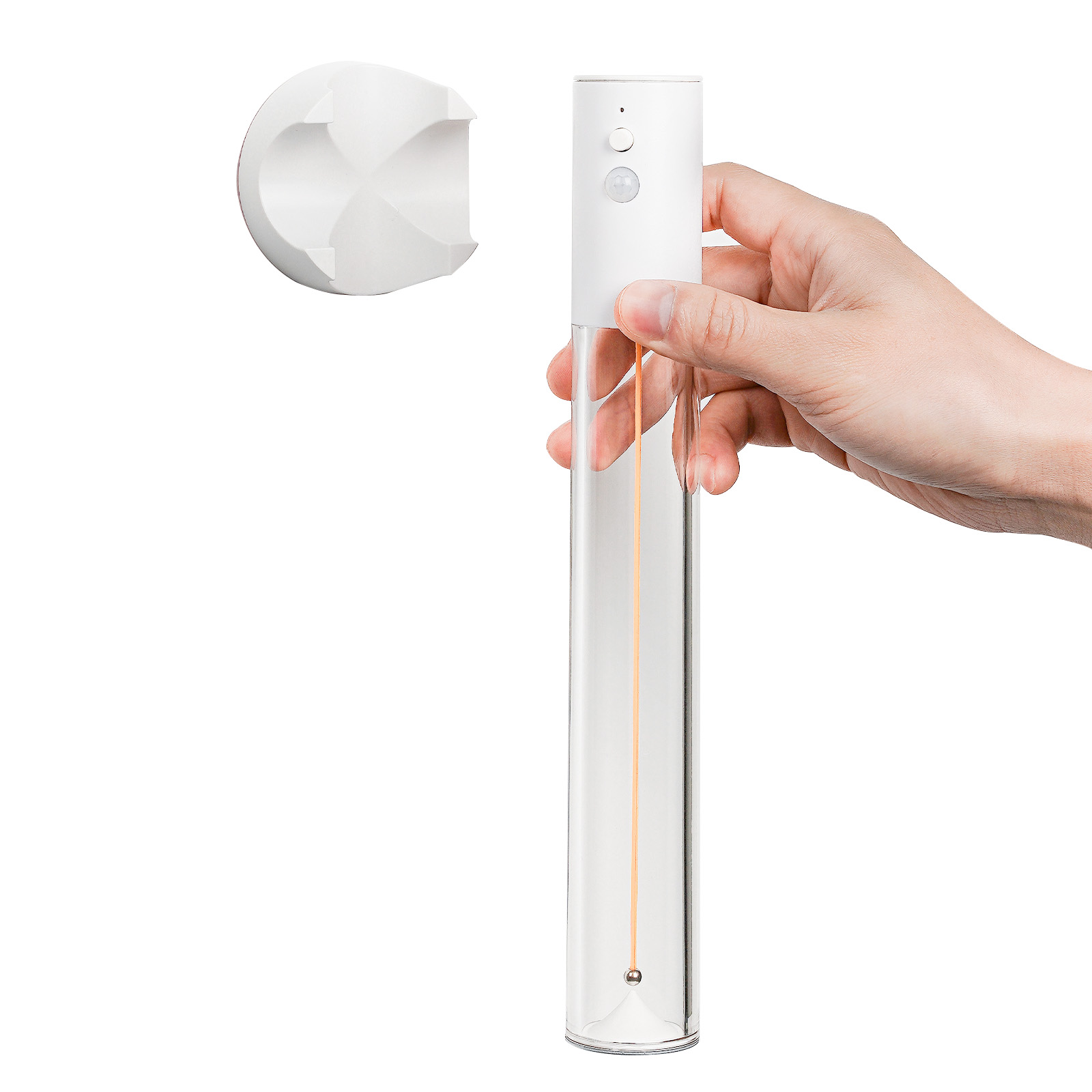 Motion Sensor Wall Light Magnetic LED Wall Lamp Cordless Wall Lights Body Sensor Wall Sconces for Indoor Staircase Corridor Beside Hallway Cabninet(Gray)