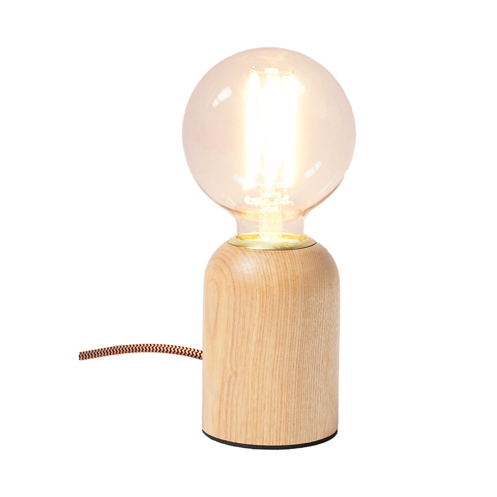 3"X 4" Rounding top Wooden E27 Socket 