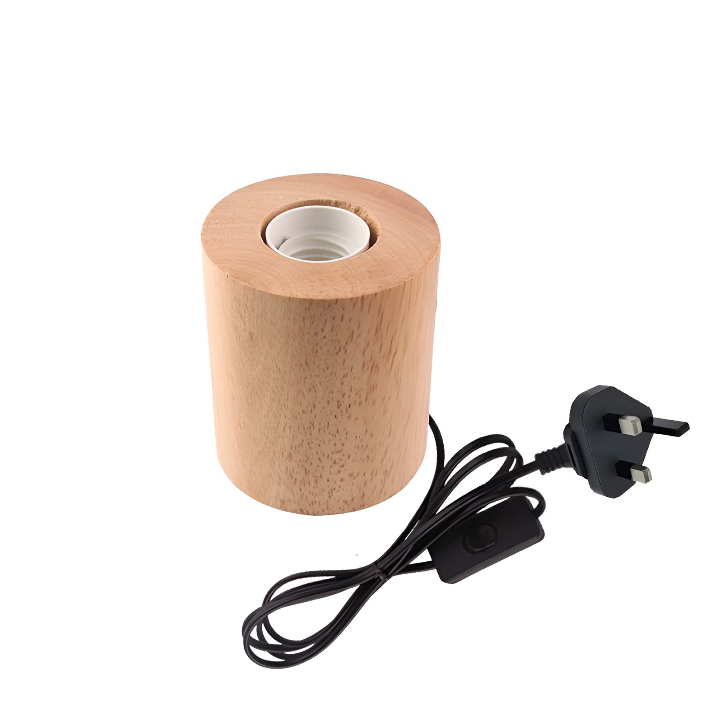 3" Column Wooden E27 Socket Base  