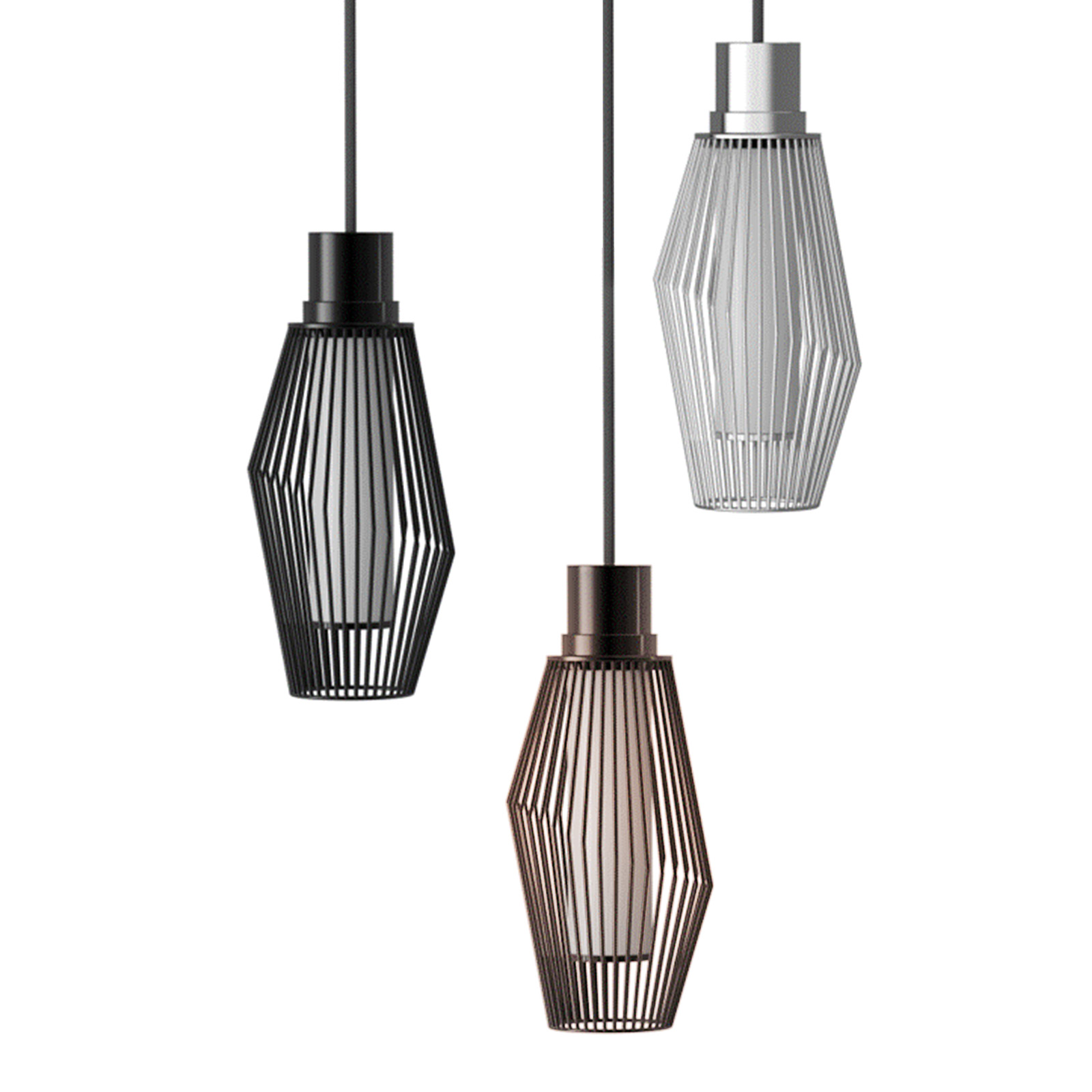 3" Lilac Shape Iron Pendant 