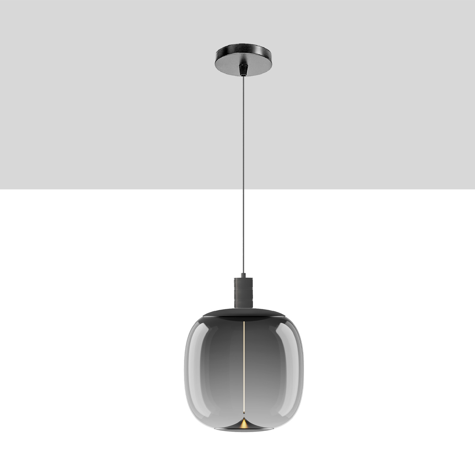  11"  Viola Medium Deco Pendant