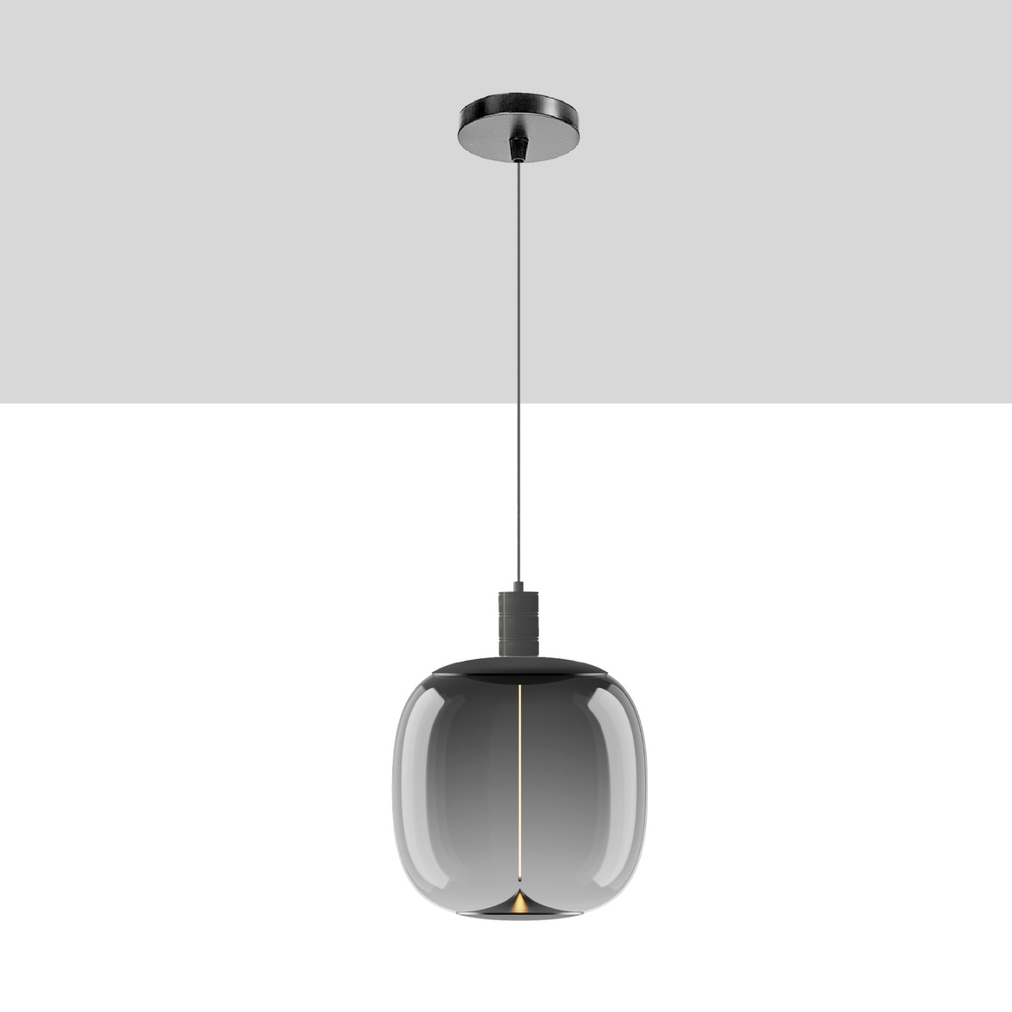  11"  Viola Medium Deco Pendant