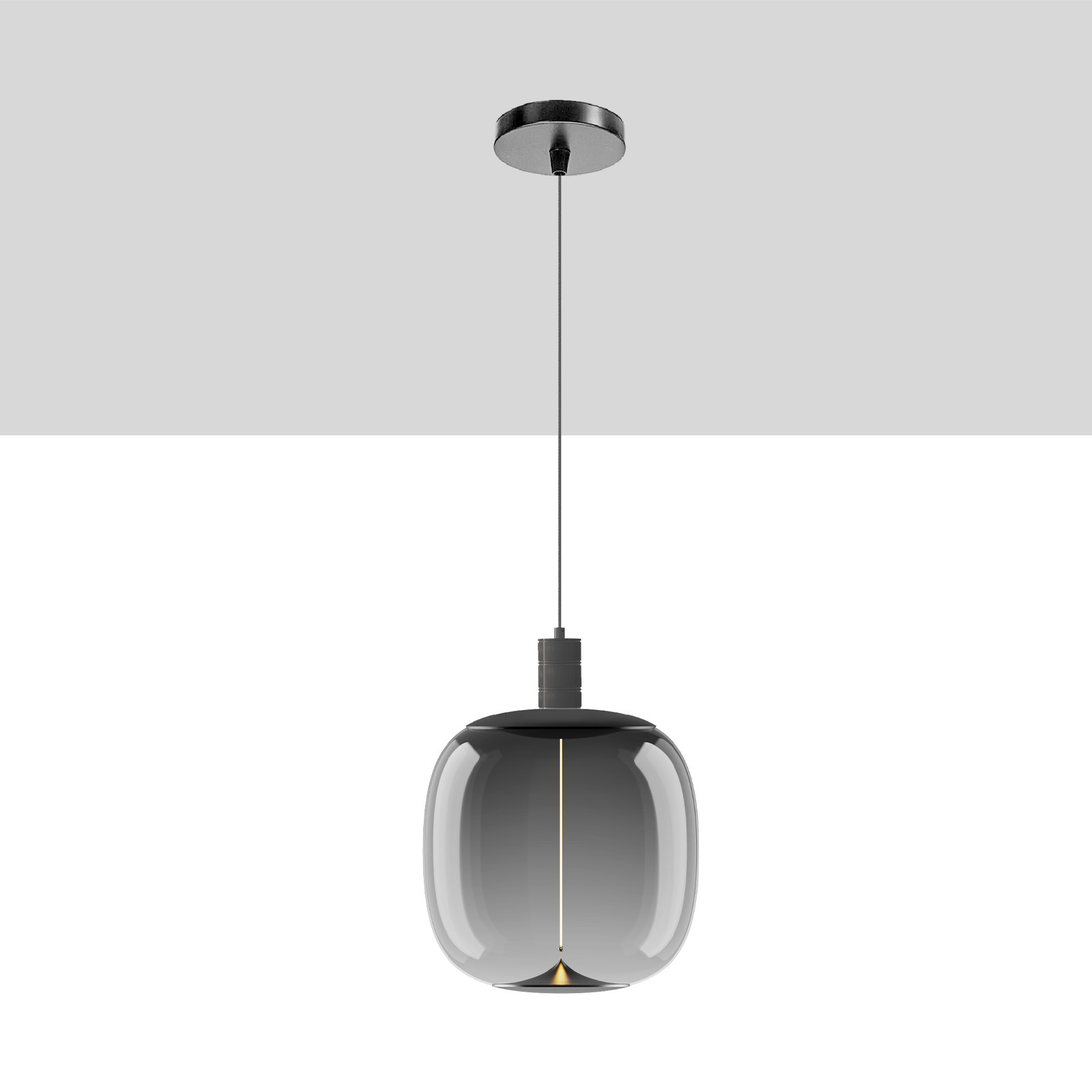  11"  Viola Medium Deco Pendant