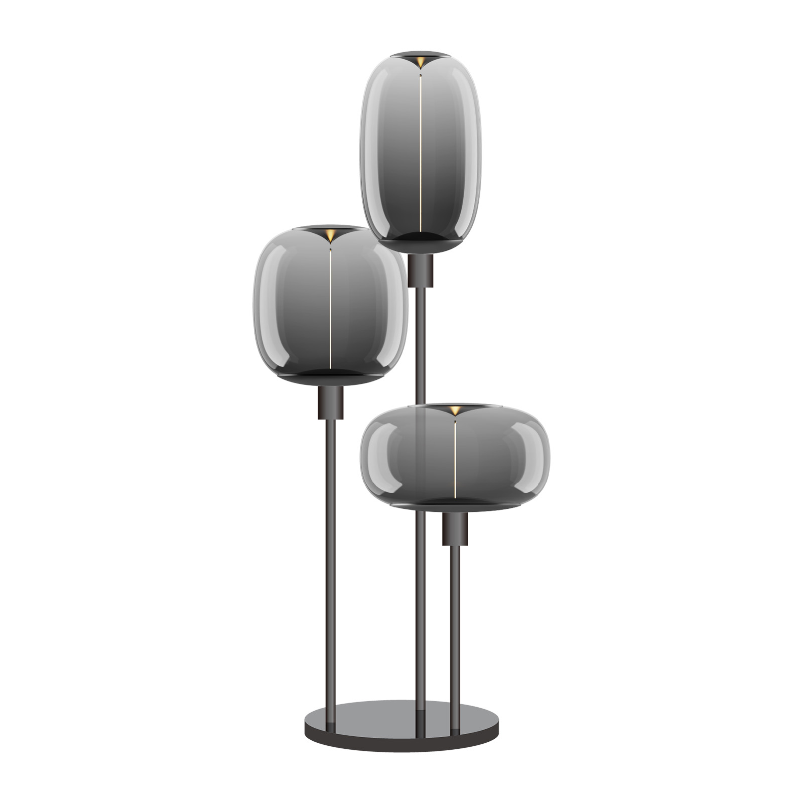 Viola  Triple  Deco Lamp Group