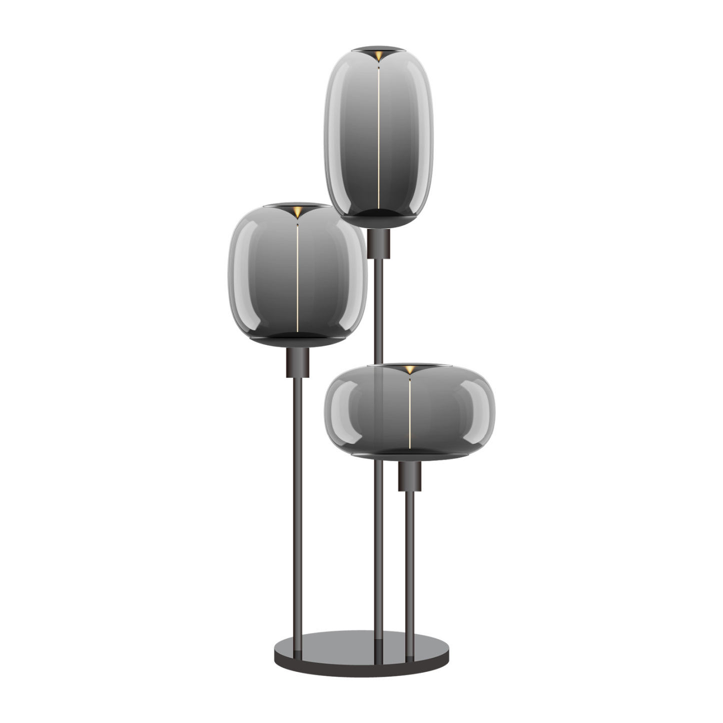 Viola  Triple  Deco Lamp Group