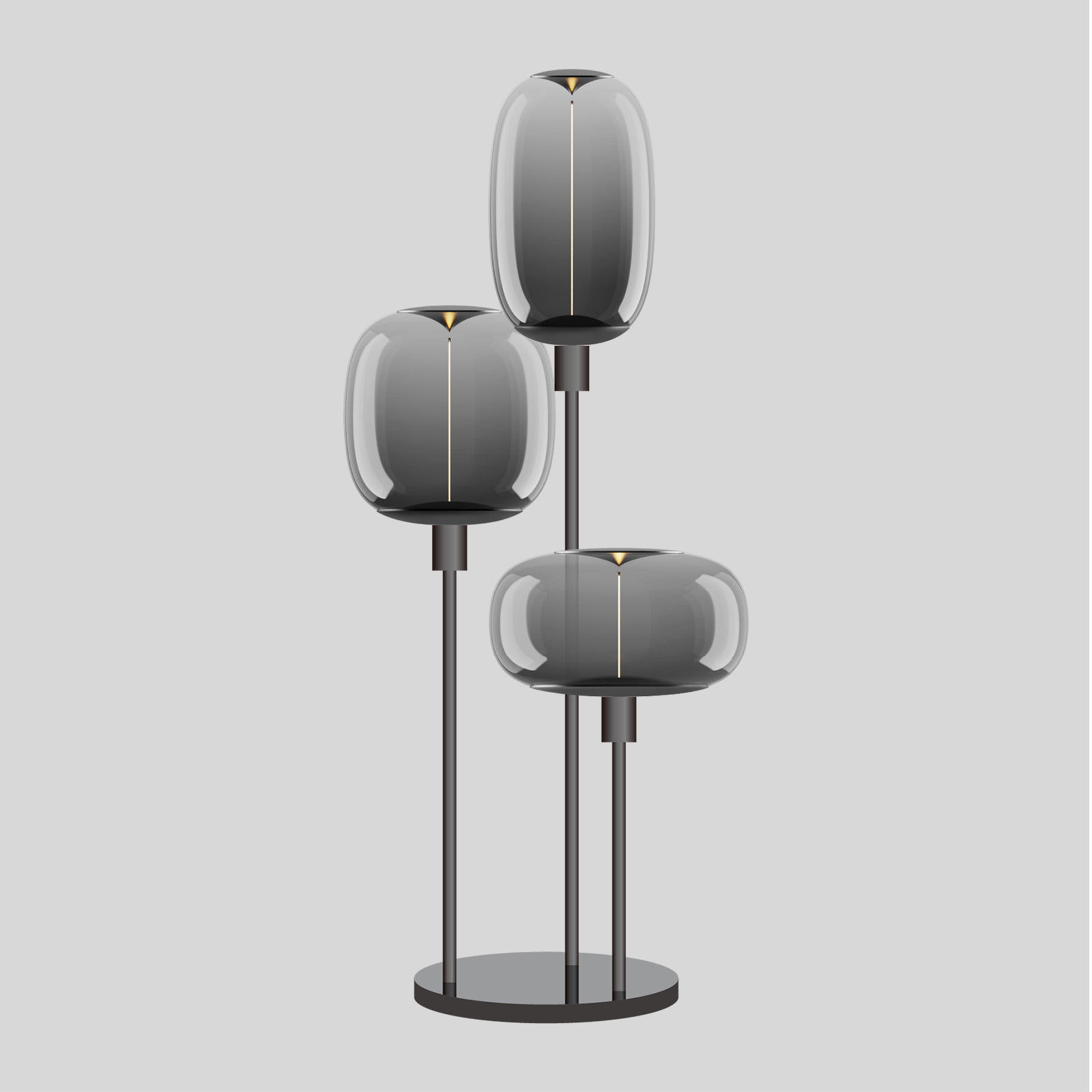 Viola  Triple  Deco Lamp Group