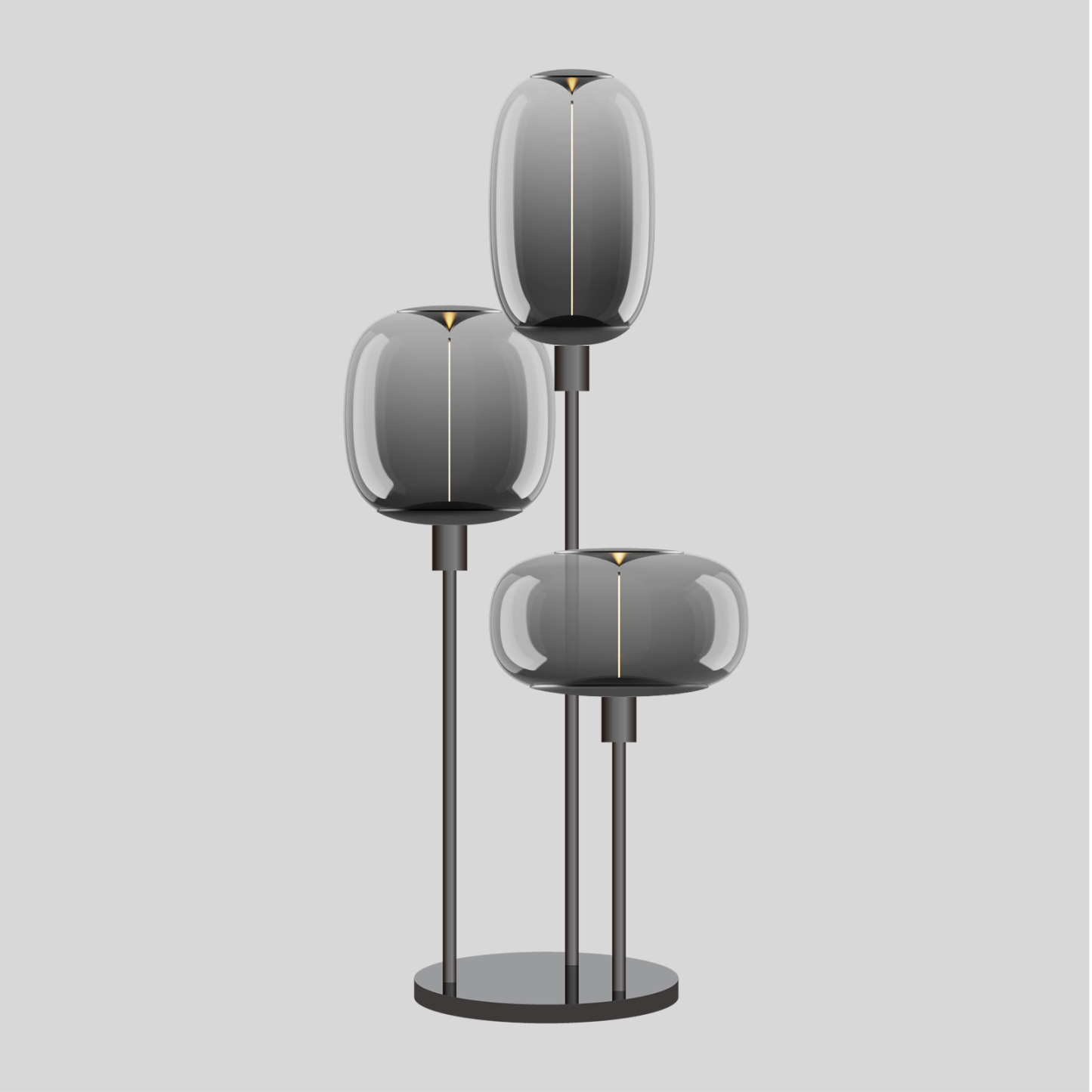 Viola  Triple  Deco Lamp Group