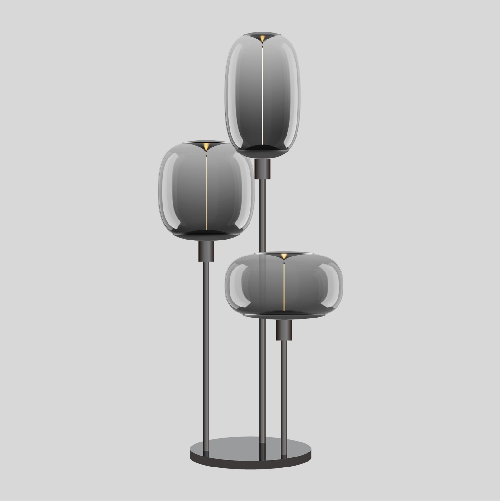 Viola  Triple  Deco Lamp Group