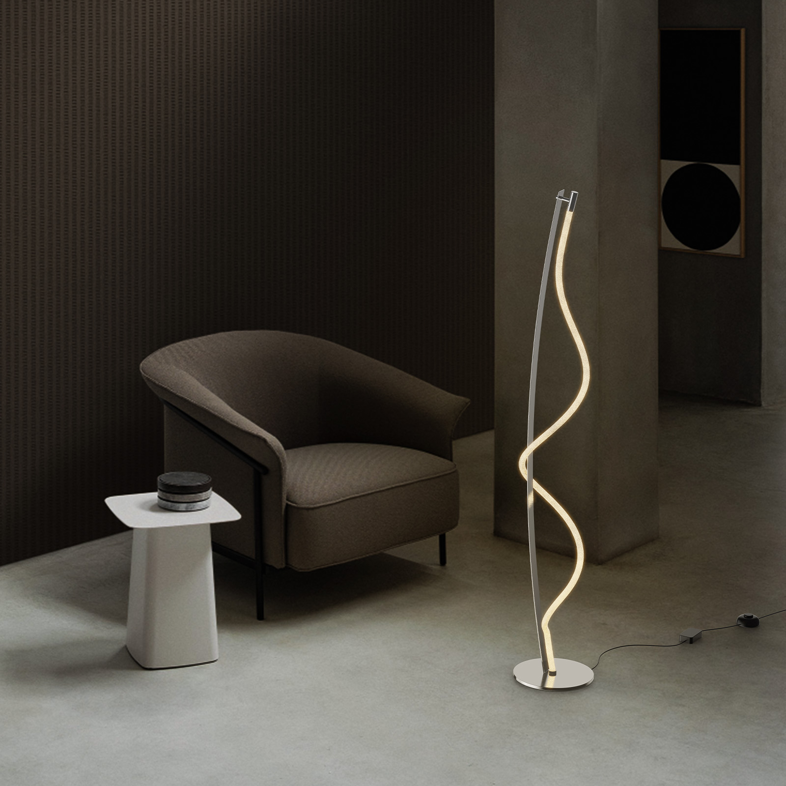 Ochid 42" Curve line Pendant 