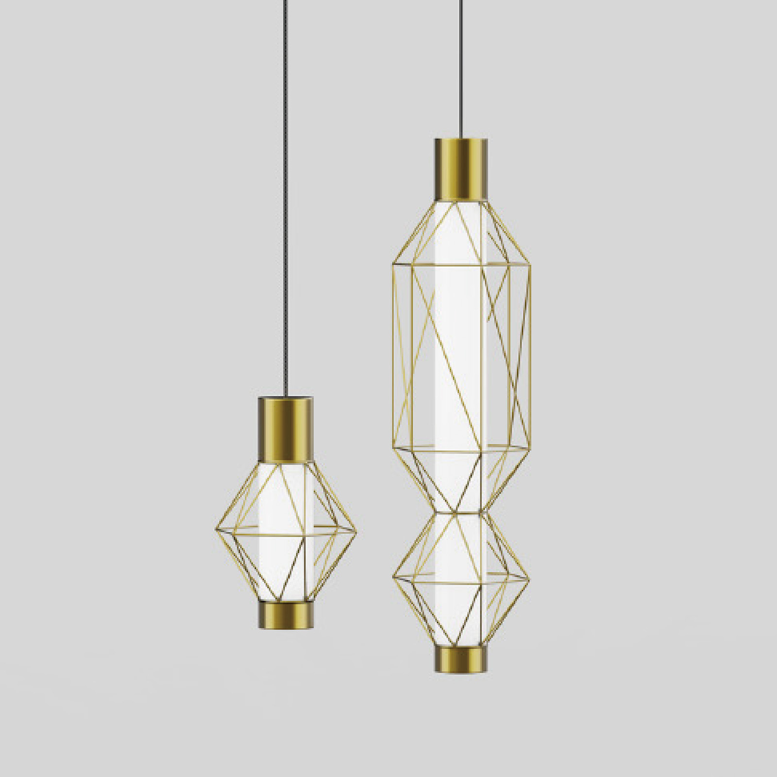 3" Nightshade cylindric Iron Pendant combo 