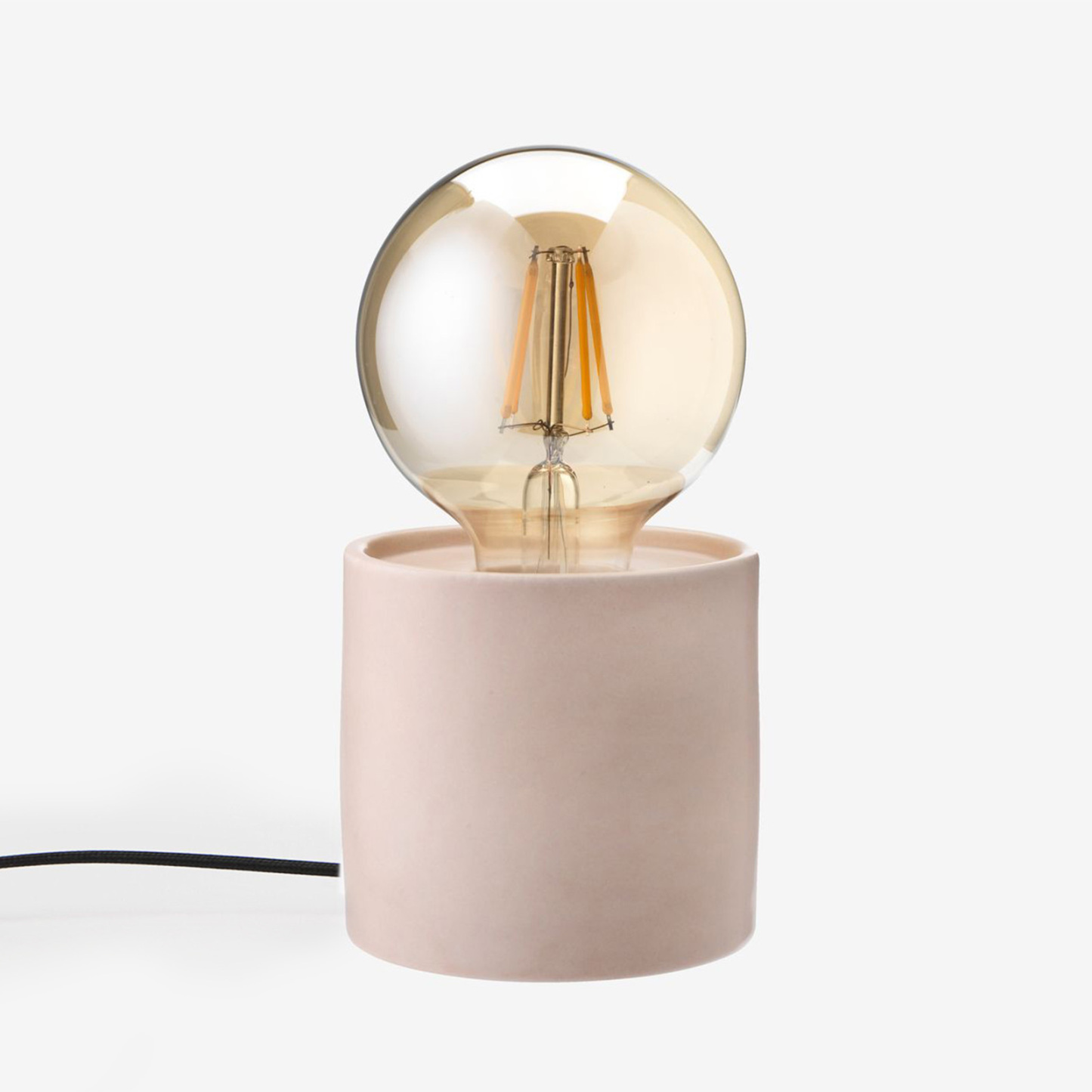 3" Cylinder Ceramic E27 Socket Base Pink