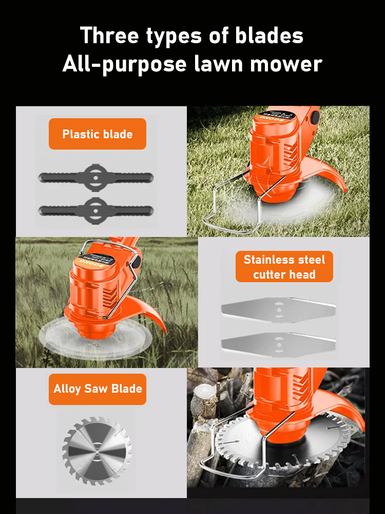 【All Copper Motor】Upgrade Portable Mower