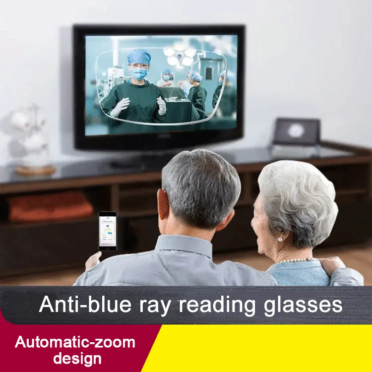 Autozoom reading glasses