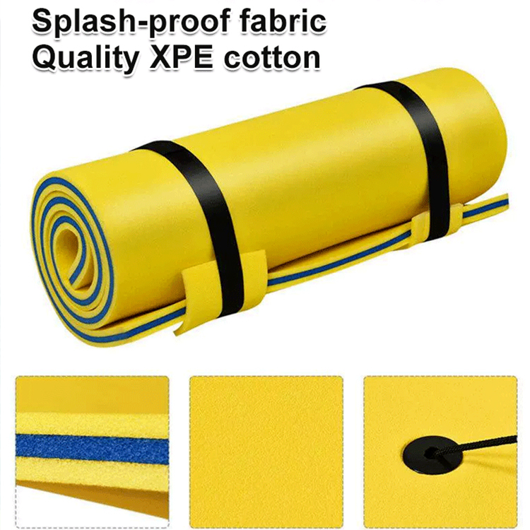 Magic carpet floating mat on water