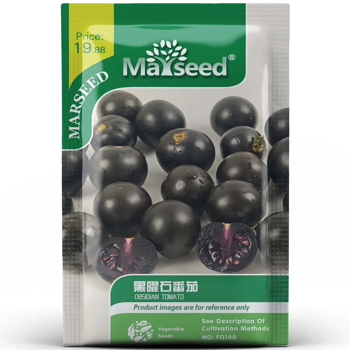 Obsidian tomato seeds have a sweet taste and are suitable for planting in pots and gardens