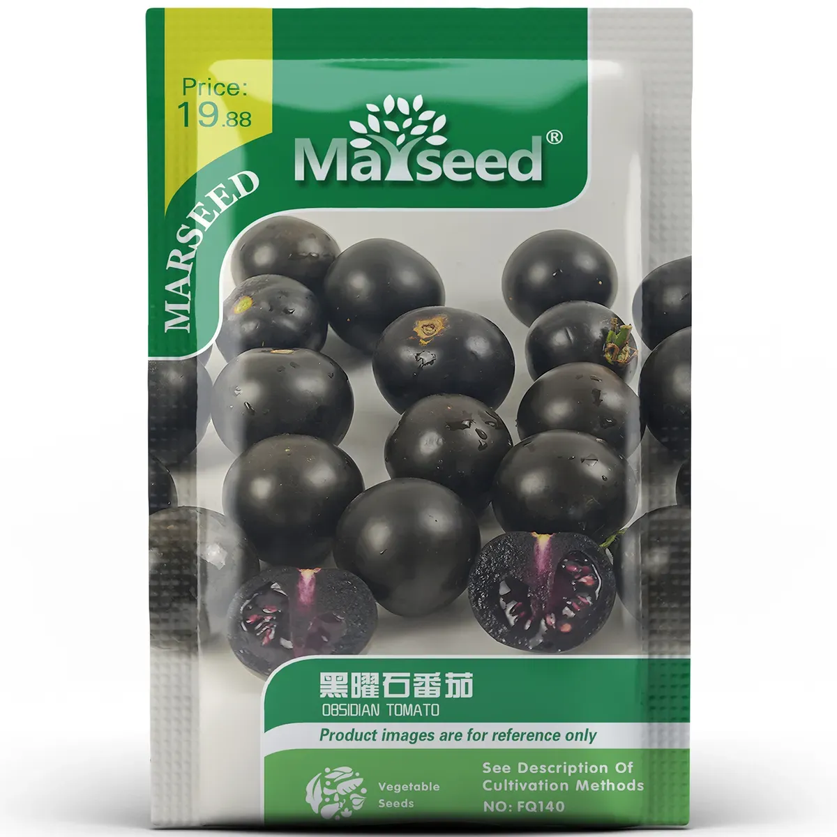 Obsidian tomato seeds have a sweet taste and are suitable for planting in pots and gardens