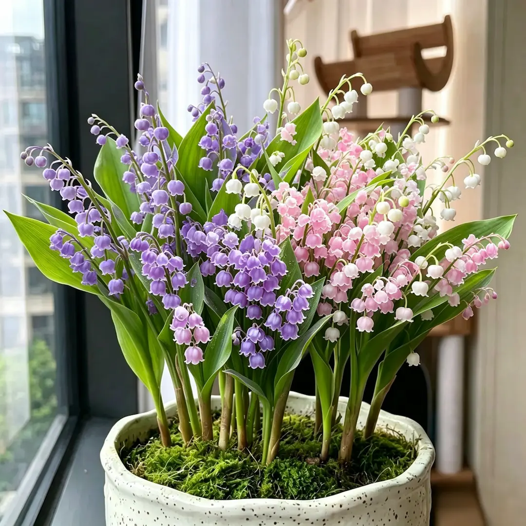 💐Lily of The Valley Perennial Flower Bulbs—Easy to Grow, Rich Scented，Perfect for Outdoor & Indoor